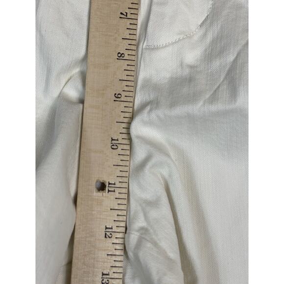 Anthropologie Maeve Pants Womens 8 Ivory The Colette Casual High Waist Adult NWT - Picture 4 of 14